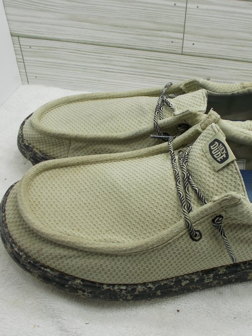 Hey Dude Wally Funk Nu Splatter Stone Men's Slip-On Shoes US 11
